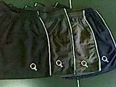 Masa Tenisi Raket İşlemeli Şort - Siyah