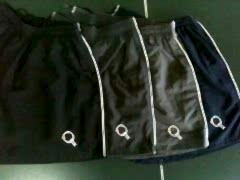 Masa Tenisi Raket İşlemeli Şort - Gri